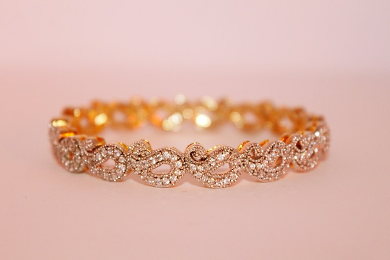 Vòng tay charm bạc Leora